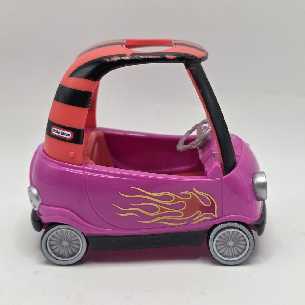 LOL Surprise Doll Little Tikes Cozy Coupe Pink Car With‎ Flames
